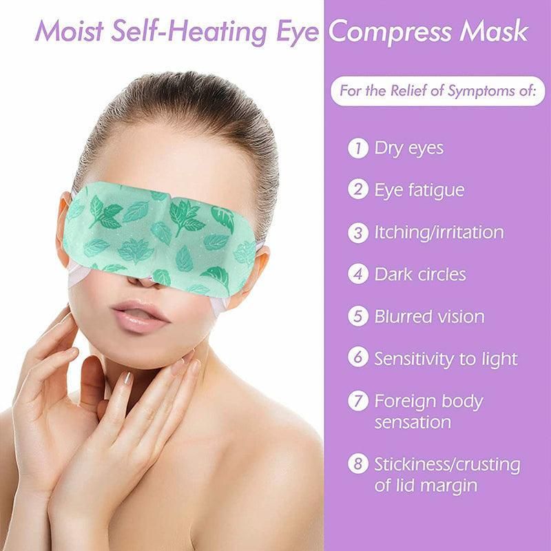3Pcs Steam Warm Eye Pad Mask Relieve Fatigue Over Worked Eyes Comfortable Health view 12