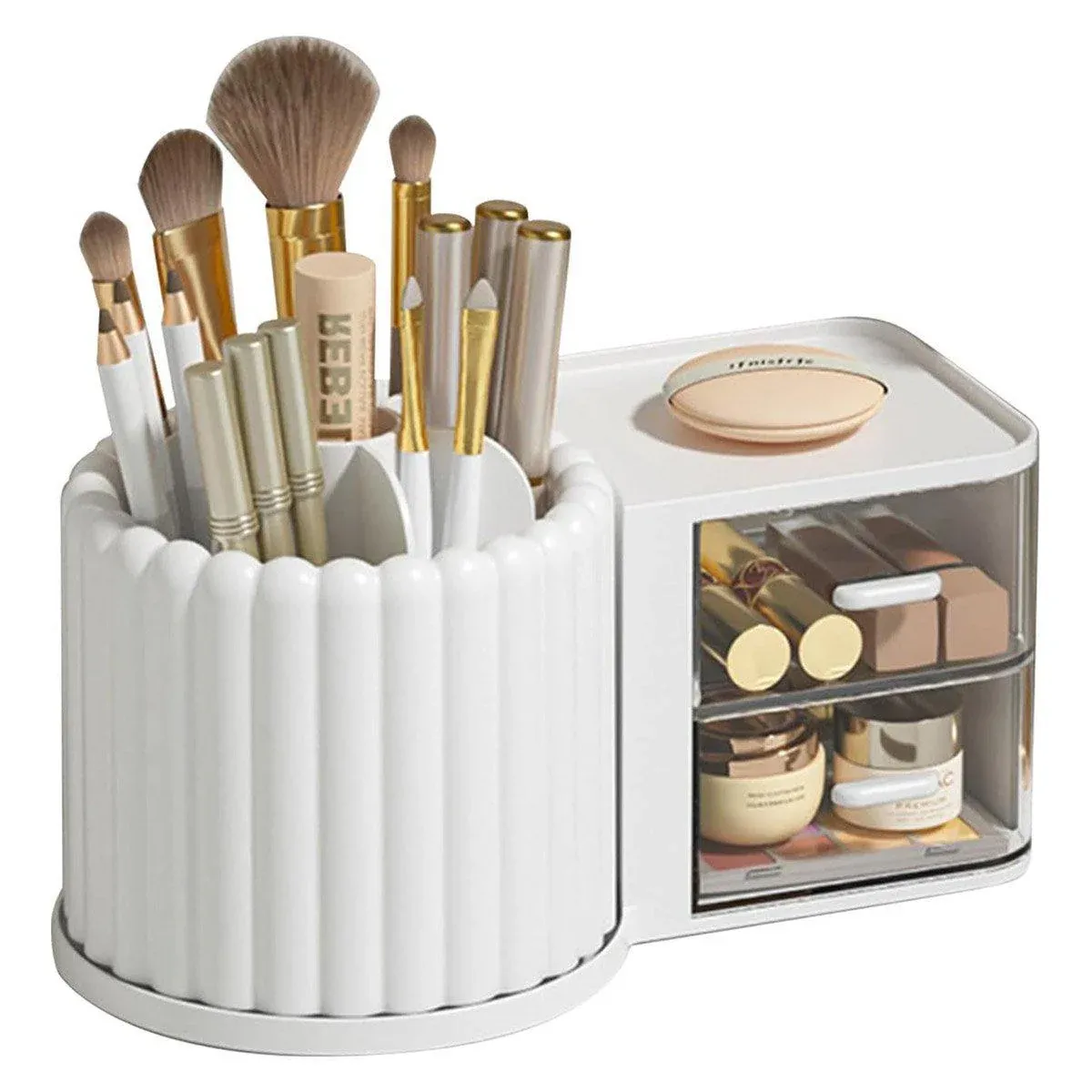 Rotating Cosmetic Pen Holder Dustproof Waterproof Storage Box Sanitary — image 1