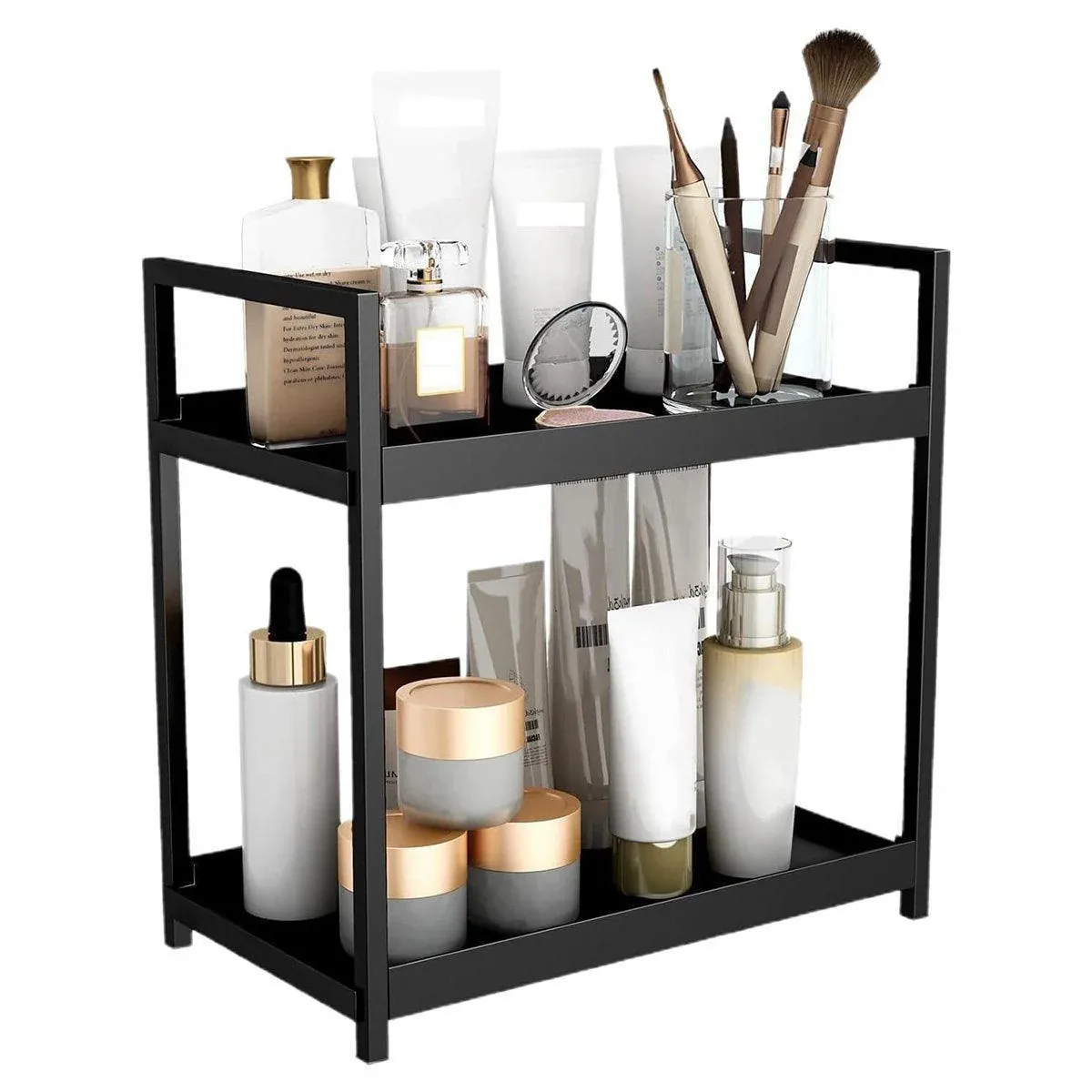 Multi-layer Cosmetic Storage Rack Desktop Organizer for Bathroom Dormitory Use — image 1