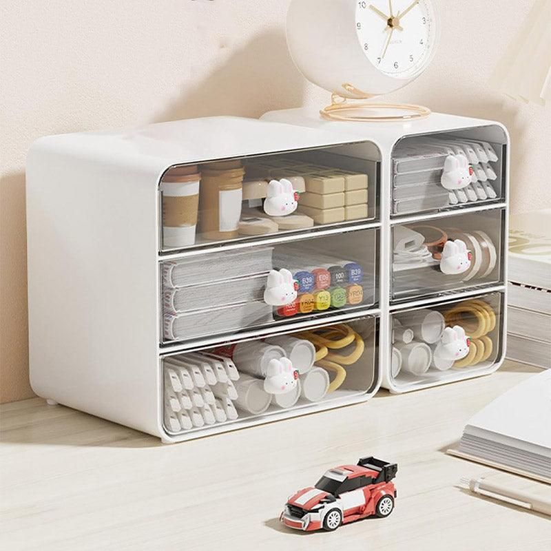 3 Tier Desktop Organizer Drawer Shelf for Office and Home Storage Supplies view 7
