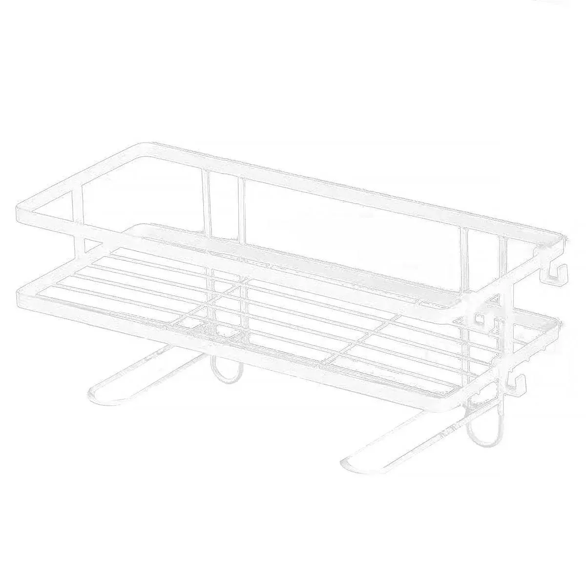 Storage Rack 1Tier Space Saver Over The Toilet Steel Bathroom Shelf Organizer — image 1