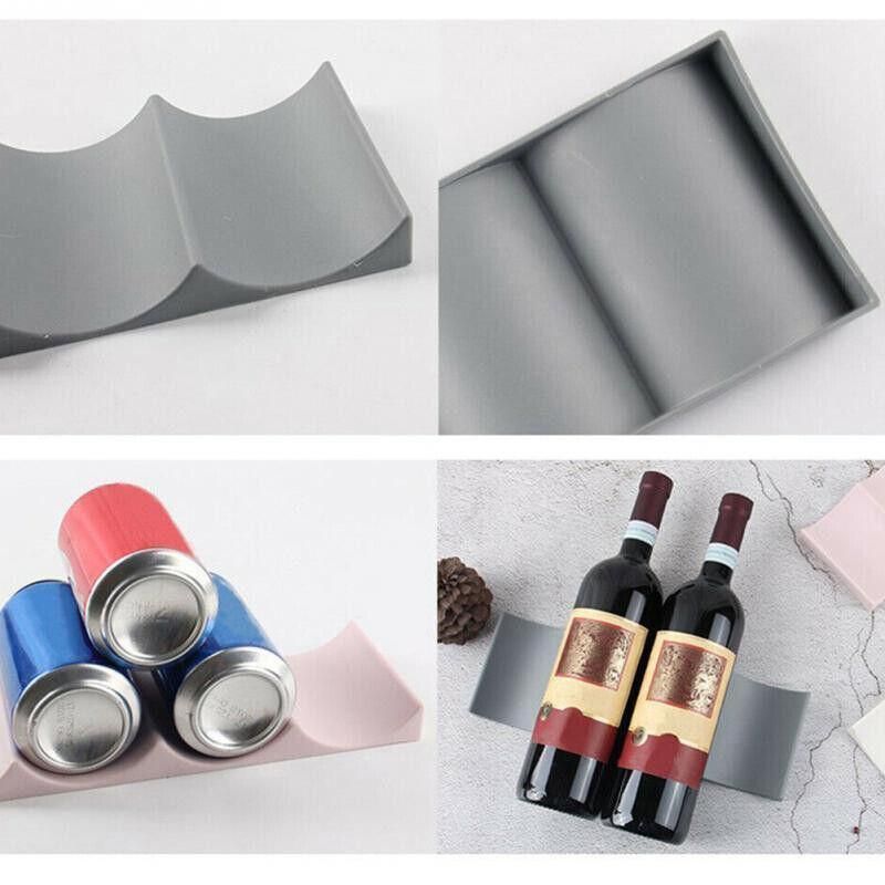Fridge Organiser Wine Beer Stacking Bottle Rack Kitchen Space Saving Can view 6