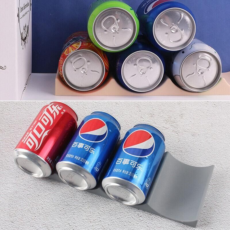 Fridge Organiser Wine Beer Stacking Bottle Rack Kitchen Space Saving Can view 14