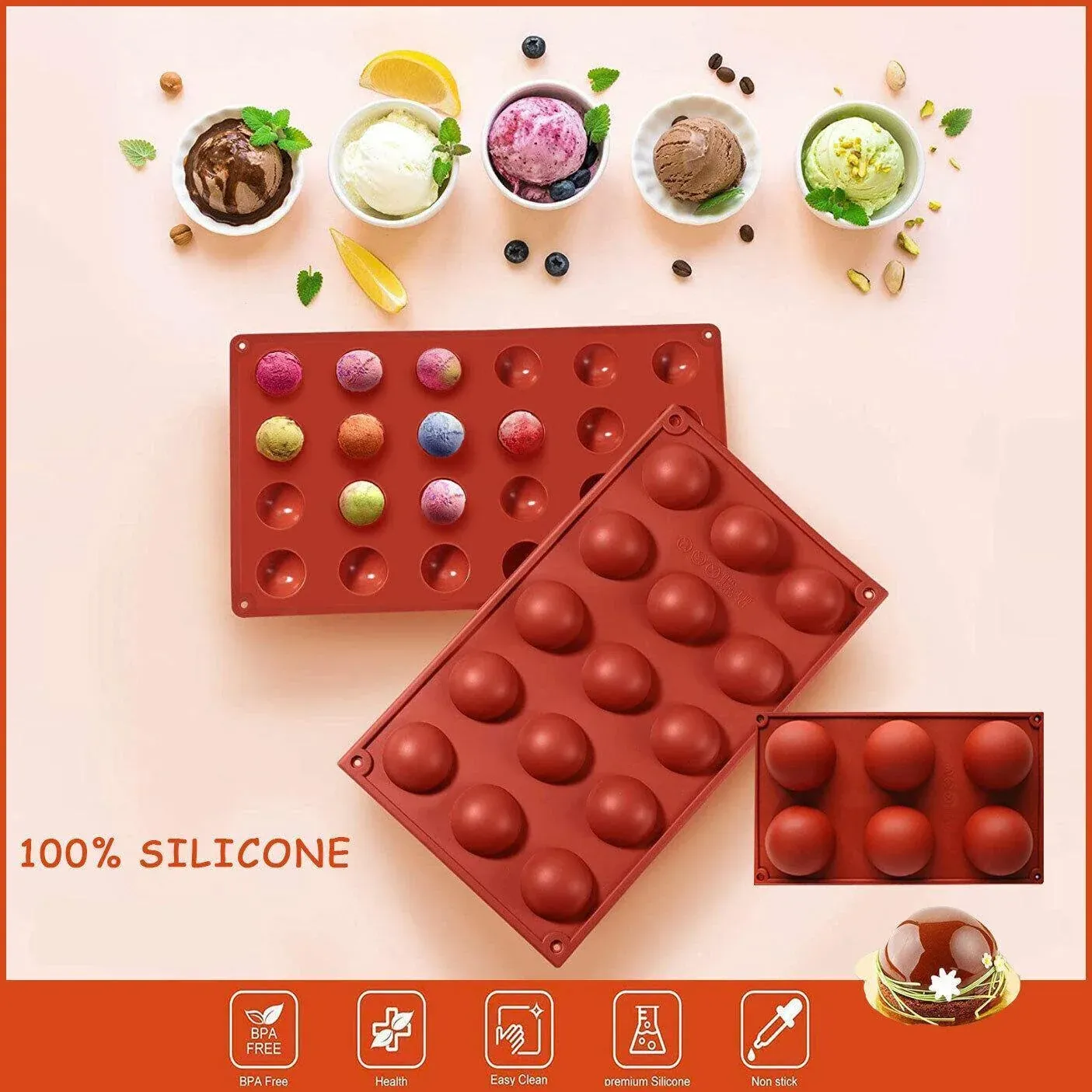 Soap Mold Cake Mould Kitchen Accessories Kitchenware Silicone Gel Baking Tools view 2