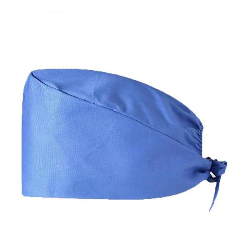 100% Cotton Unisex Surgical Scrub Cap for Doctors & Nurses - Blue — image 1