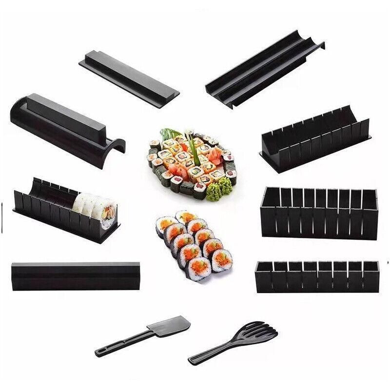 13Pcs Diy Sushi Maker Making Kit Rice Roller Mold Set For Beginners Kitchen Tool view 9