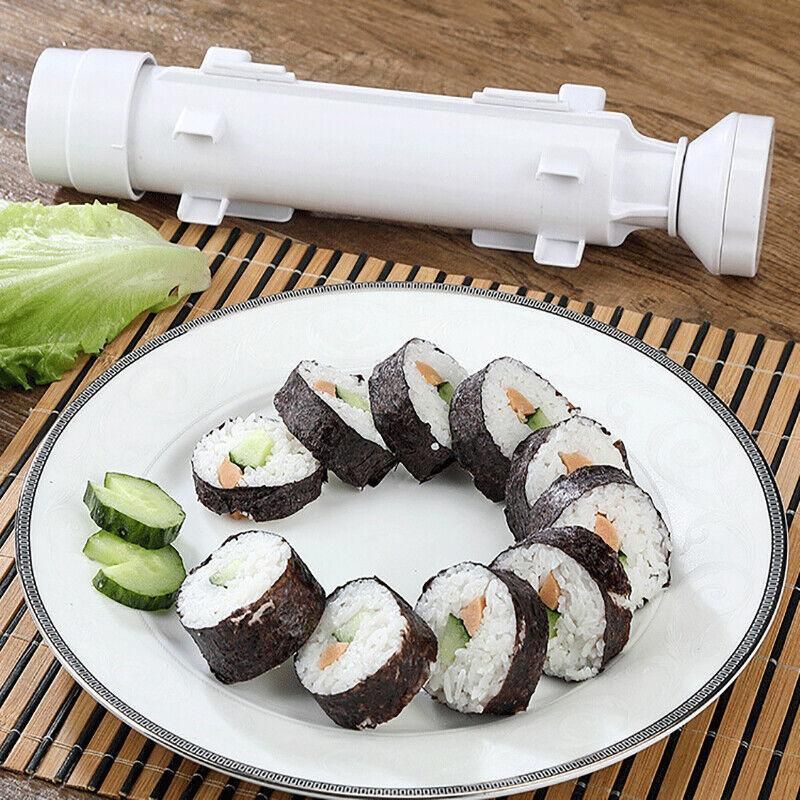 Sushi Roller Maker Tool with Tube Plunger DIY Bazooka Rice Mold for Home Kitchen view 11