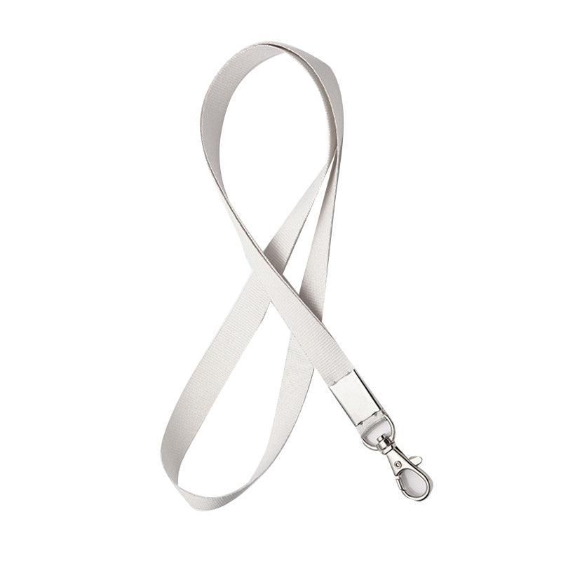 Neck Strap with Clip for ID Badge Name Tag Card Holder Lanyard - Beige Grey — image 1