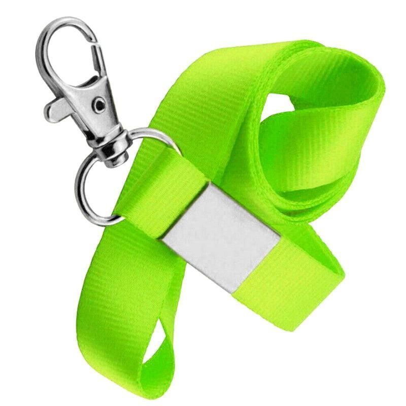 Neck Strap with Clip for ID Badge Name Tag Card Holder Lanyard - Light Green — image 1