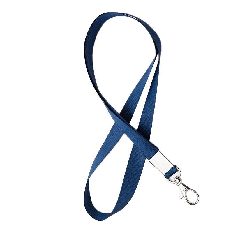 Neck Strap with Clip for ID Badge Name Tag Card Holder Lanyard - Navy Blue — image 1