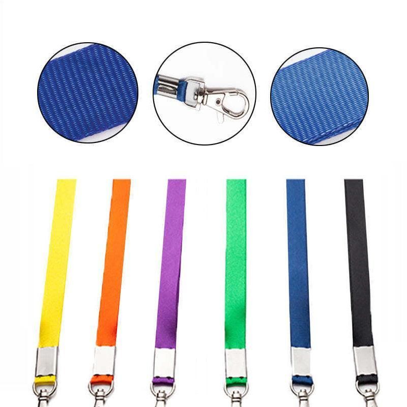 Neck Strap with Clip for ID Badge Name Tag Card Holder Lanyard - Navy Blue view 6