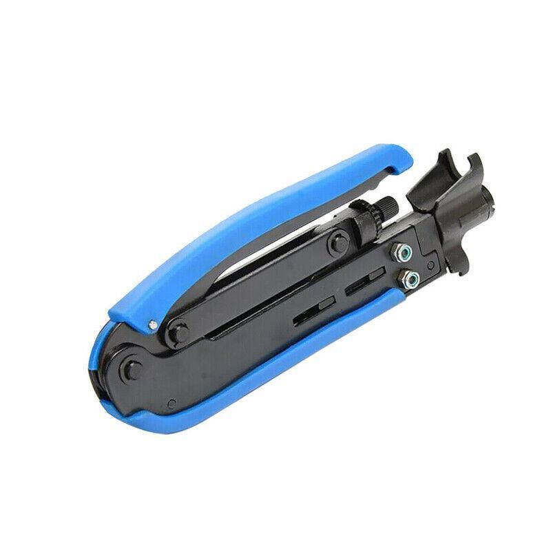 2pcs Coaxial Cable Crimper and Wire Stripper Tool Kit for RG6 RG59 RG11 F Type view 12