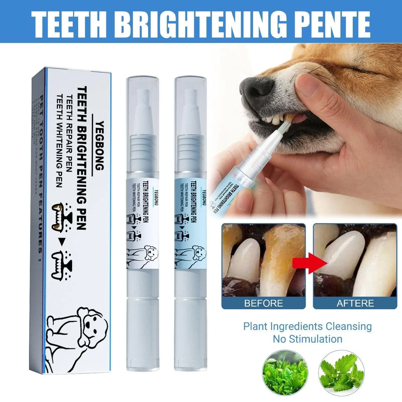 Pet Dental Cleaning Pencil for Dogs Cats Remove Calculus Oral Care Tool Pen — image 1