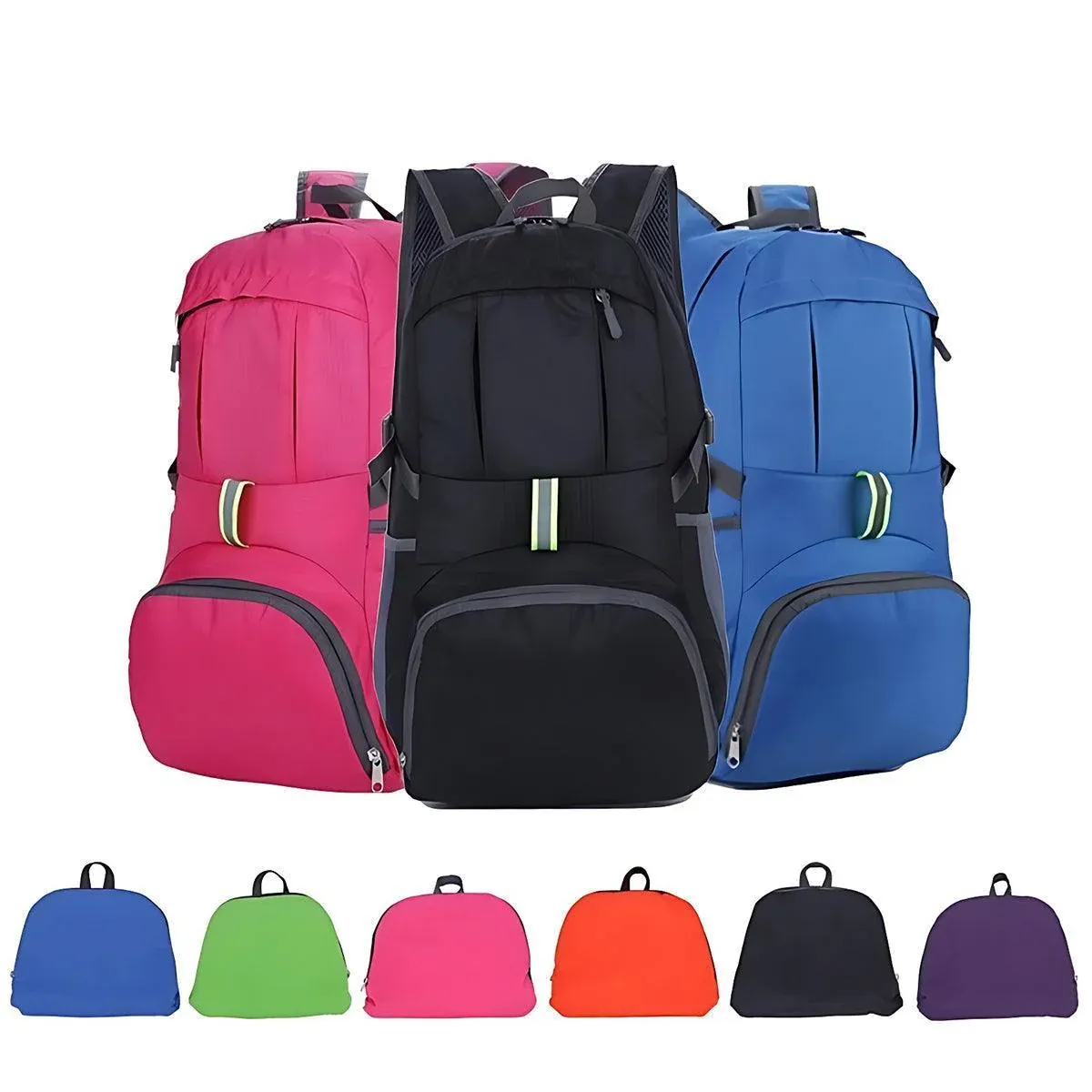 35L Light Foldable Outdoor Sports Backpack Camping Hiking Travel Bag - Green view 3