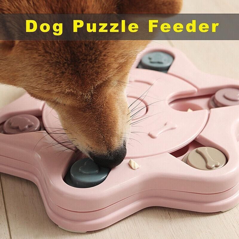 Dog Treat Dispenser Food Puzzle Toy Interactive Training Feeder Pet Supply view 14