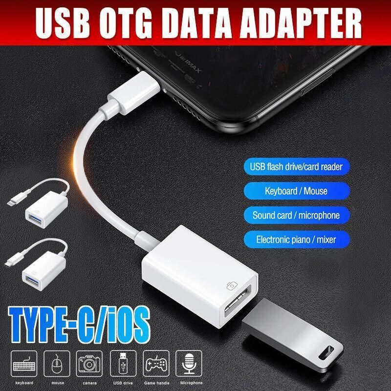 For Iphone Or Type C To Usb Otg Data Cable Adapter Male 3.0 A Female Converter view 2