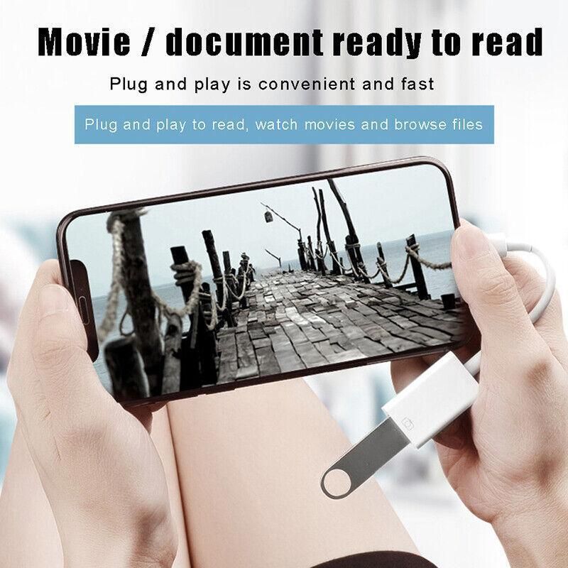 For Iphone Or Type C To Usb Otg Data Cable Adapter Male 3.0 A Female Converter view 6