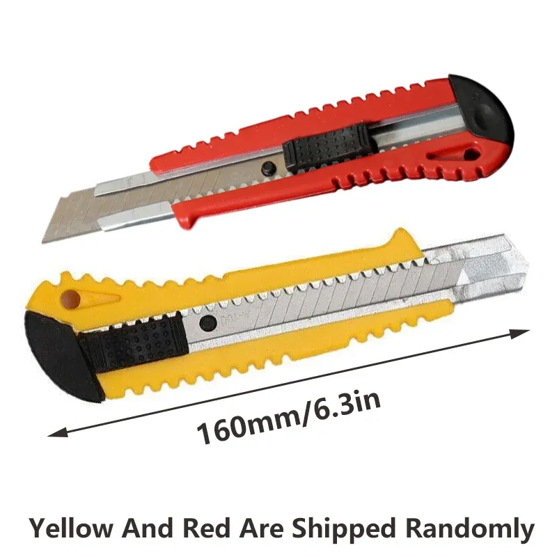 Heavy Duty Box Cutter Pack Snap Off Retractable Blade Long Last Hand Craft view 4