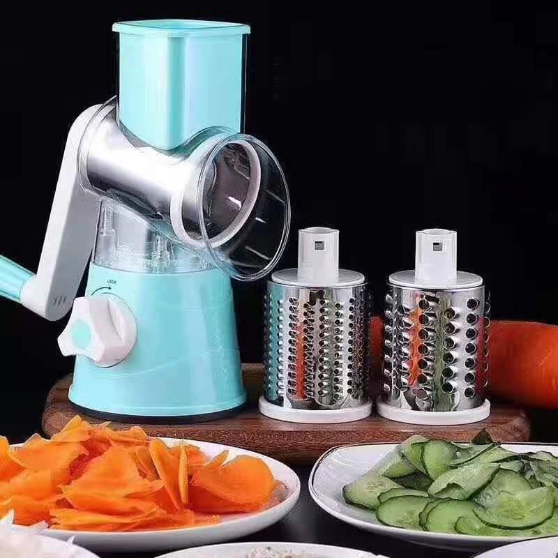Kitchen Vegetable Fruit Slicer Cutter Shredder Food Manual Rotary Grater view 7