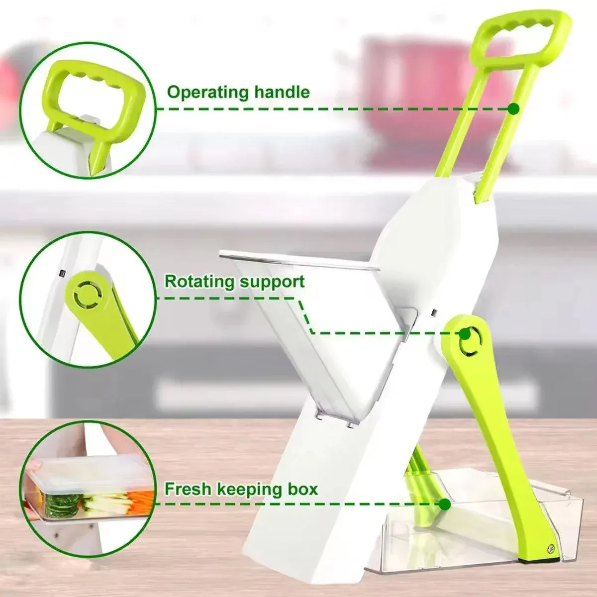 4 in 1 Multifunctional Vegetable Slicer Kitchen Food Chopper Cutting Tool view 5