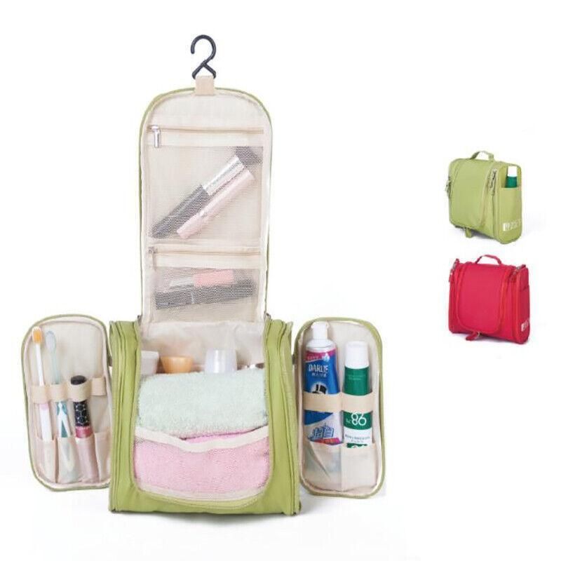 Makeup Bag Hanging Travel Toiletry Cosmetic Organizer Wash Bag Waterproof - Red view 11