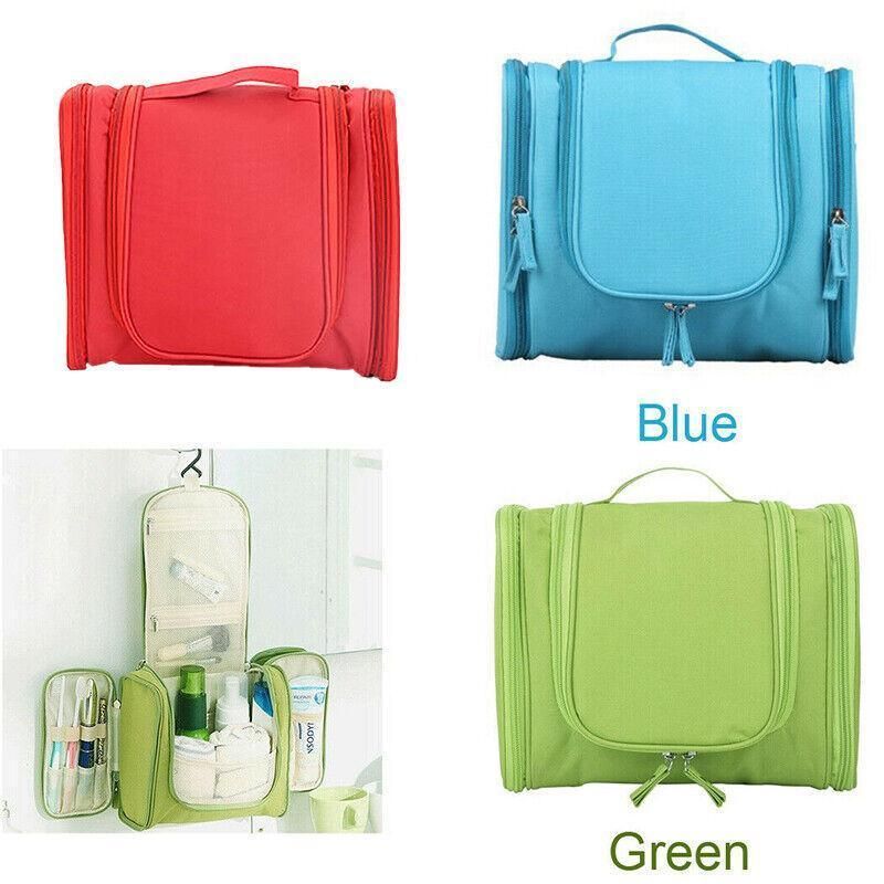 Makeup Bag Hanging Travel Toiletry Cosmetic Organizer Wash Bag Waterproof - Red view 13