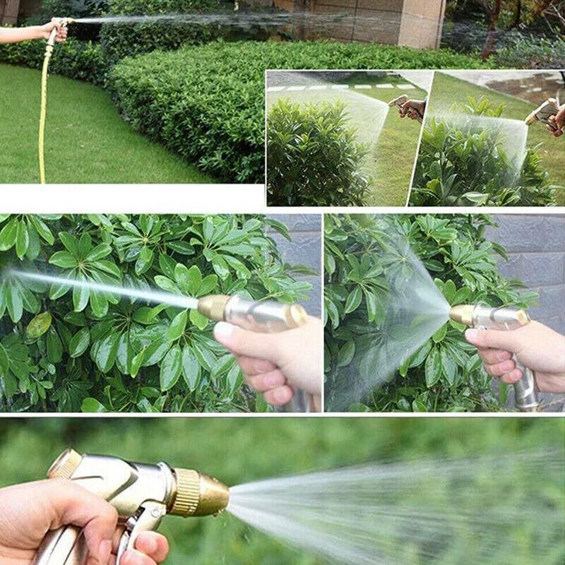 2Pcs High Pressure Water Spray Handle Nozzle Brass Garden Hose Pipe Lawn Car Wash view 6