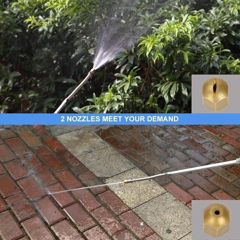 Hydro Jet High Pressure Power Washer Water Spray Nozzle Wand Cleaner view 11