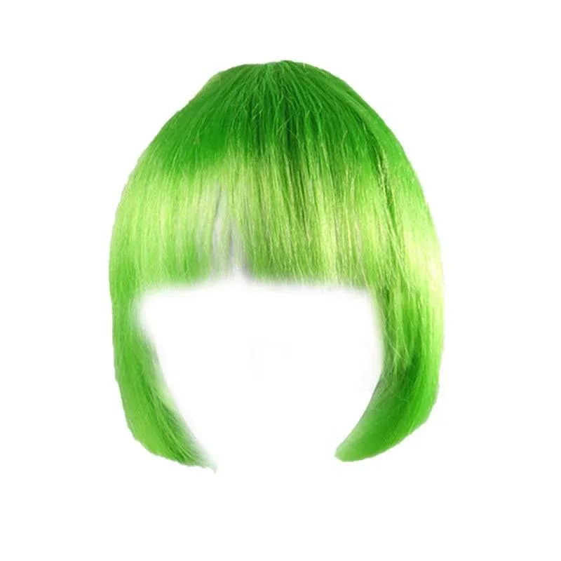 Short Bob Wig with Bangs for Women Synthetic Cosplay Party Hair in 14 Colours — image 1