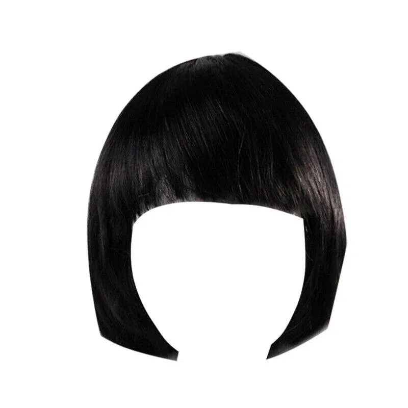 Short Bob Wig with Bangs for Women Synthetic Cosplay Party Hair in 14 Colours view 3