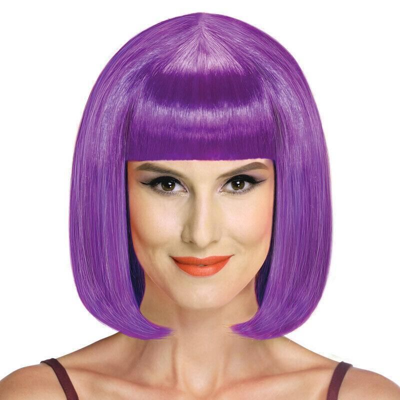 Short Bob Wig with Bangs for Women Synthetic Cosplay Party Hair in 14 Colours view 14