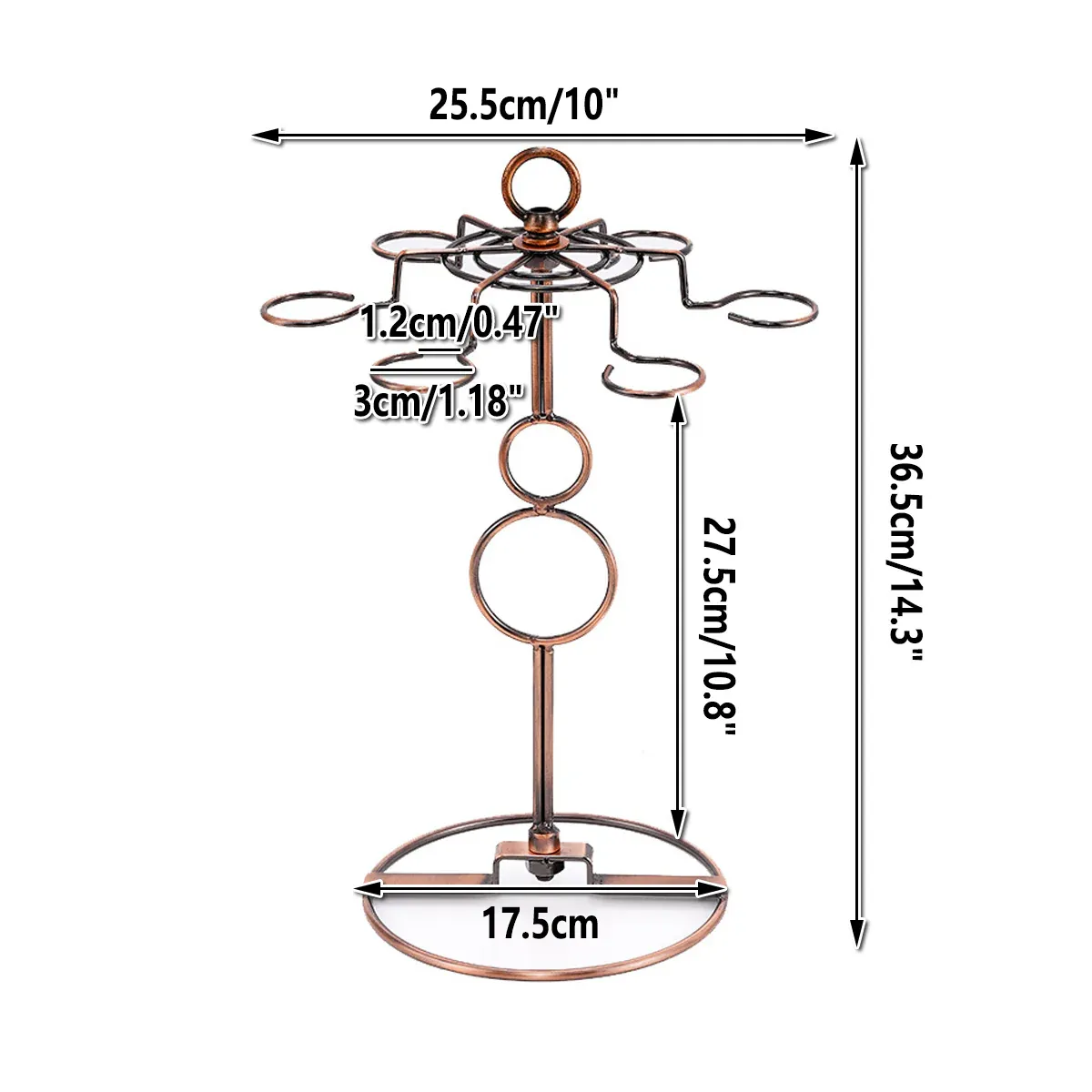 Wine Glass Rack Countertop Freestanding Stemware Rack Wine Glass Stand Racks view 3