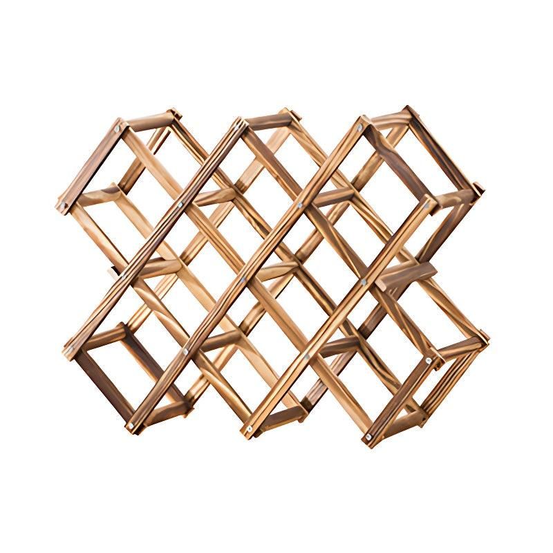 Wooden Wine Rack Display Shelf Stand for Home Bar Storage Wine Bottle Holder view 2