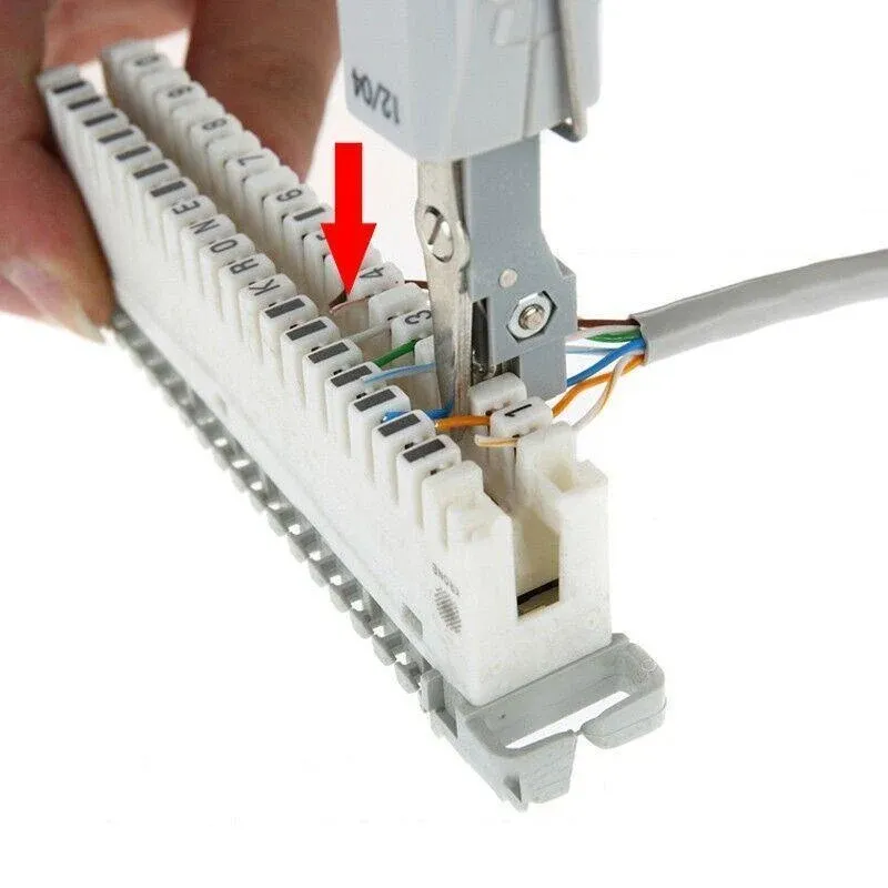 Network Cable Punch Down Tool with Hook and Blade for RJ45 RJ11 Cat5e Cat6 view 5