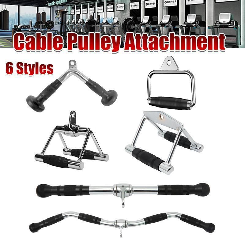 Tricep Press-Down Bar - Cable Pulley Attachment LAT Pull Down (1 Piece) view 13