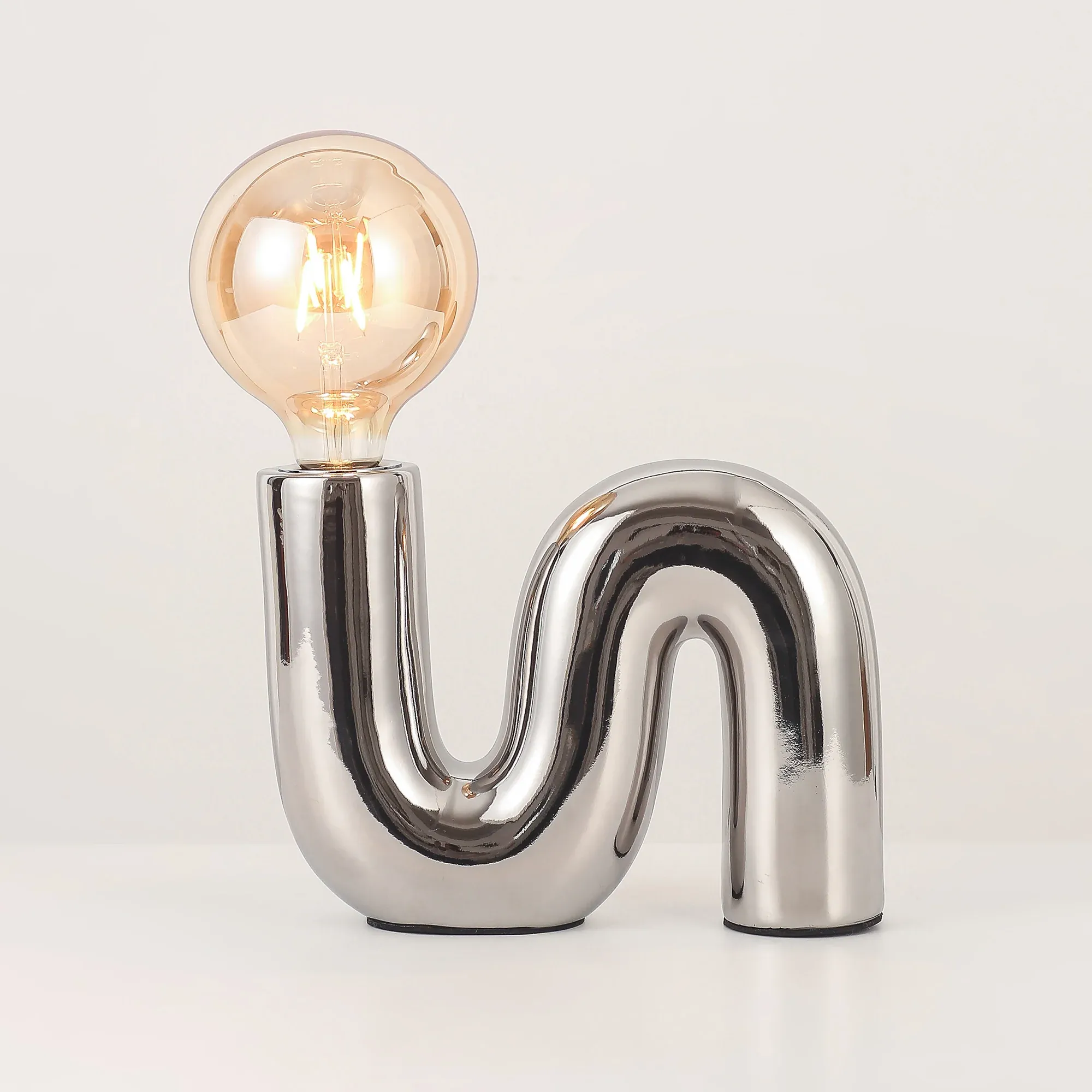 Millie Table Lamp - Chrome view 8