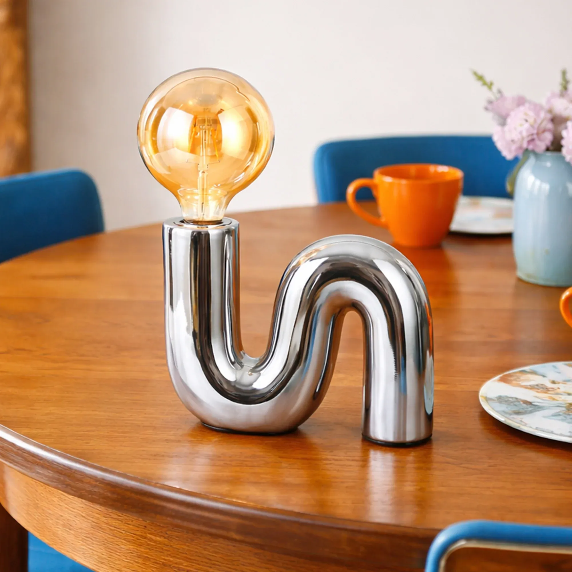 Millie Table Lamp - Chrome view 11
