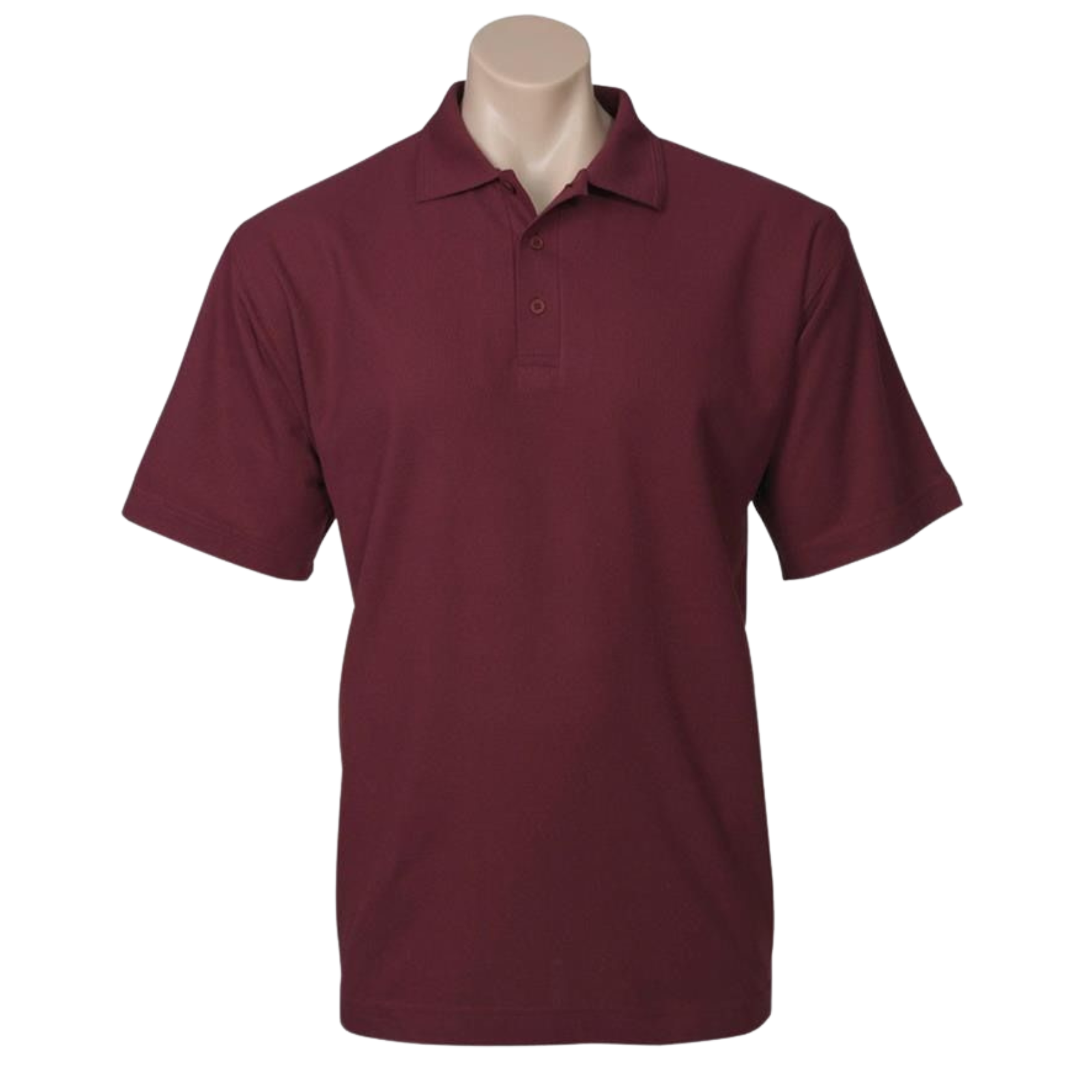 Mens Polo Top Shirt Plain Casual Short Sleeve Pique Knit Basic UPF Rated view 5