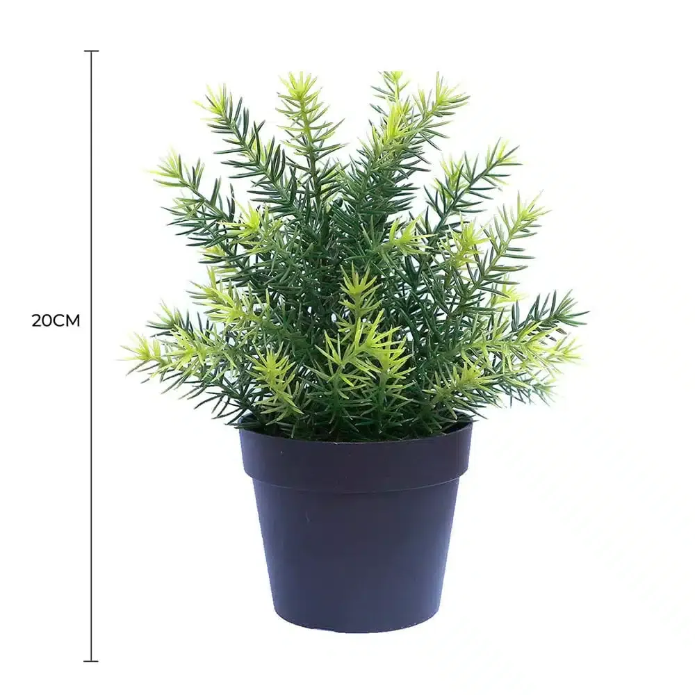 Small Potted Artificial Native Grass Plant UV Resistant 20cm view 2
