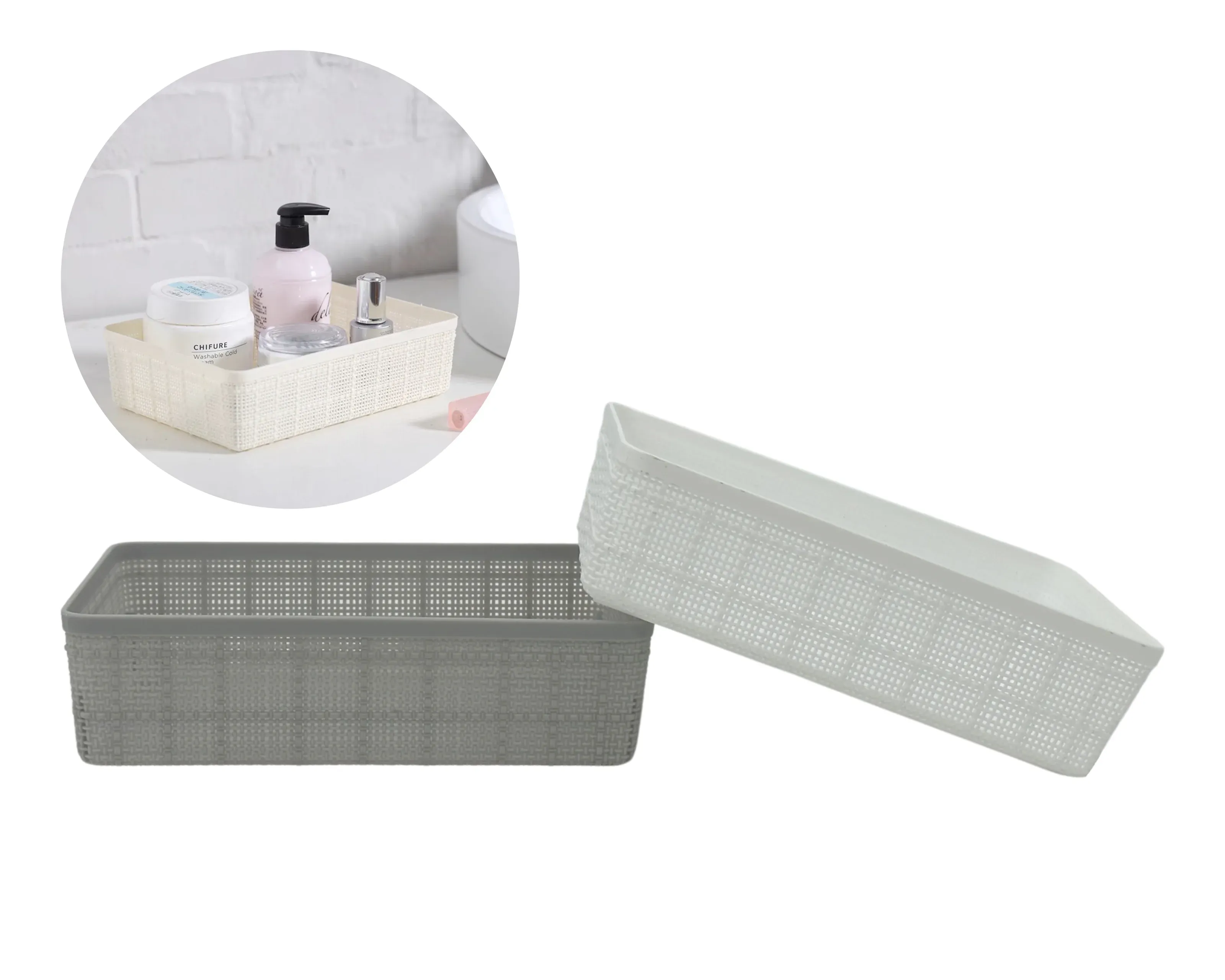 bulk 24 Rect Tray Assorted 23cm