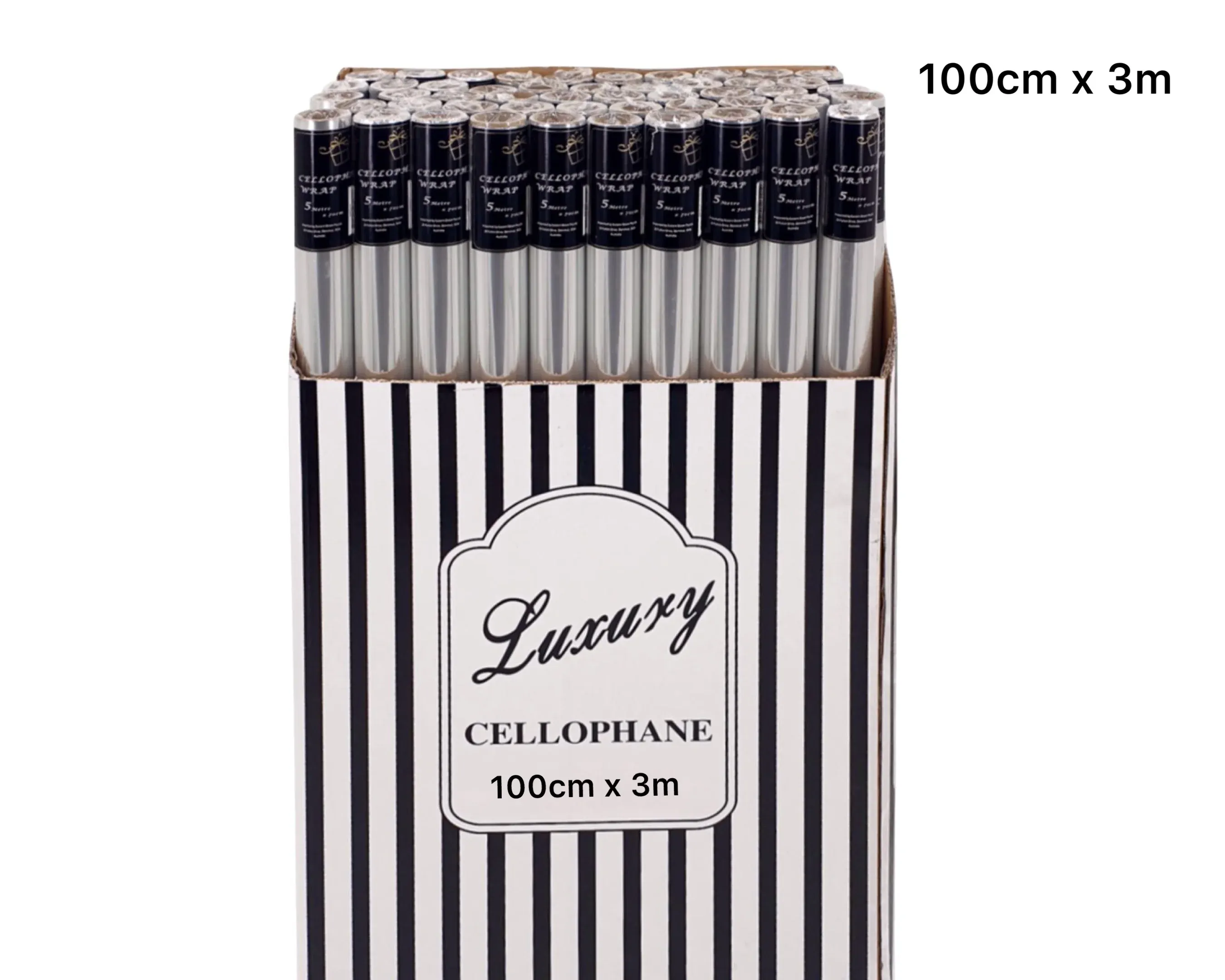 bulk 50 Cellophane 100cmx3m on 38mm Core
