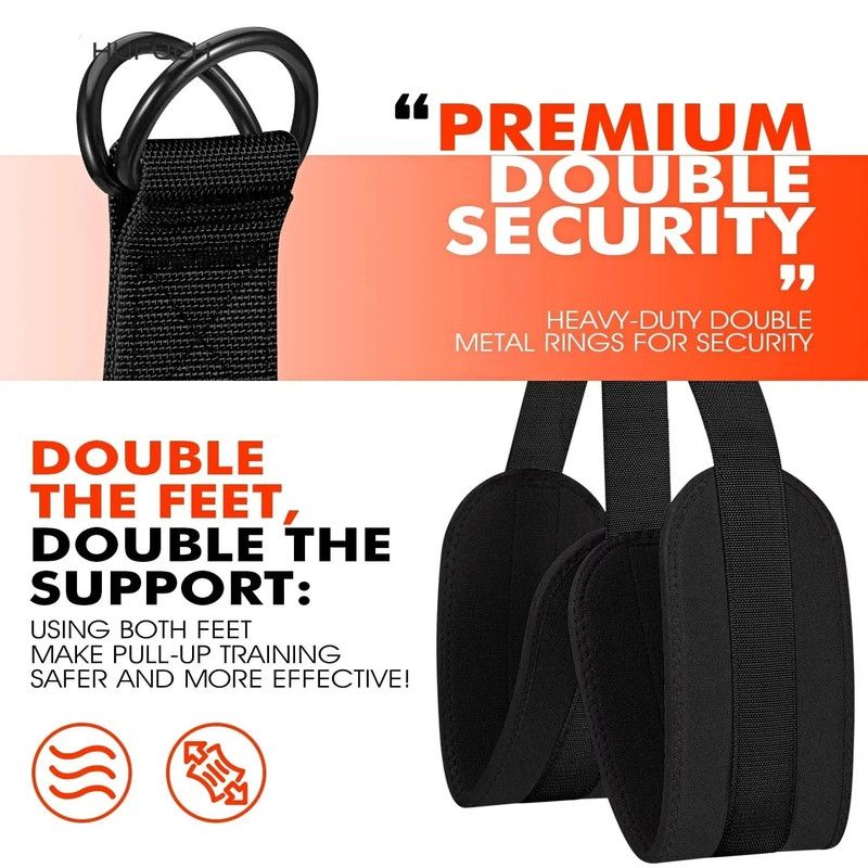 Pull-Up Assistance Bands Set 300LB Resistance Black view 5