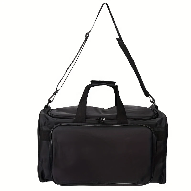 Nylon Duffel Bag with Shoe Compartment view 4