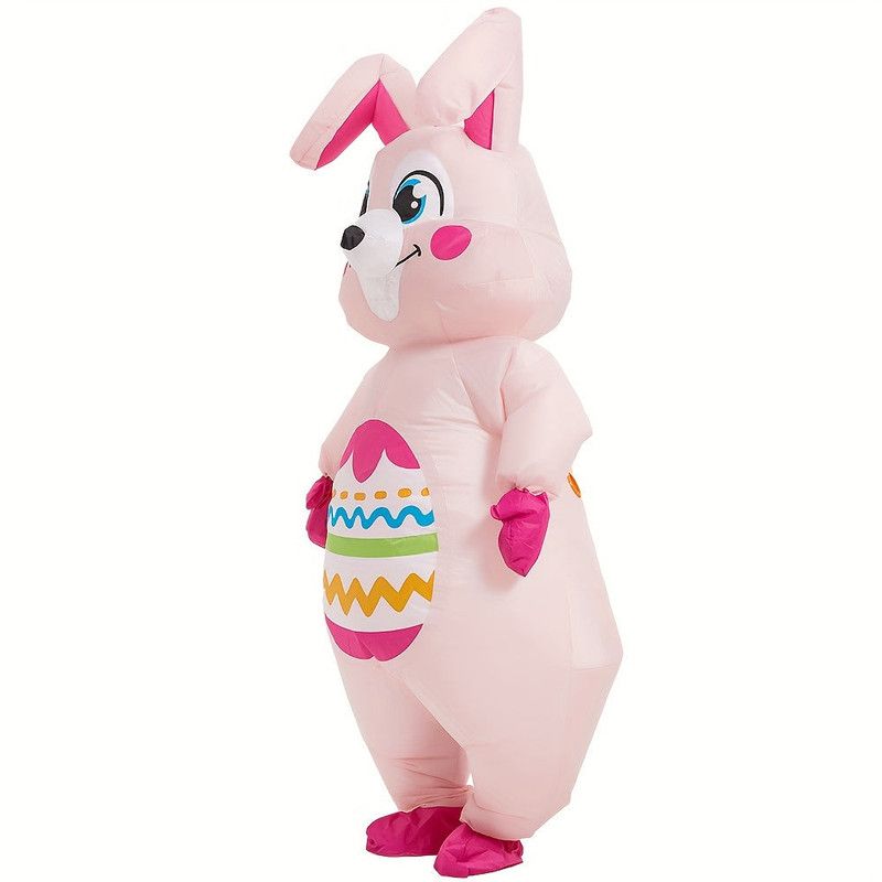 Oversized Inflatable Easter Bunny Costume USB/Battery Powered view 3