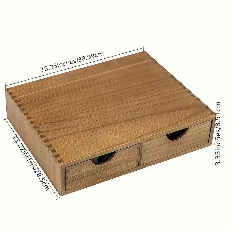 Wooden Storage Cabinet with Drawers Organizer view 5