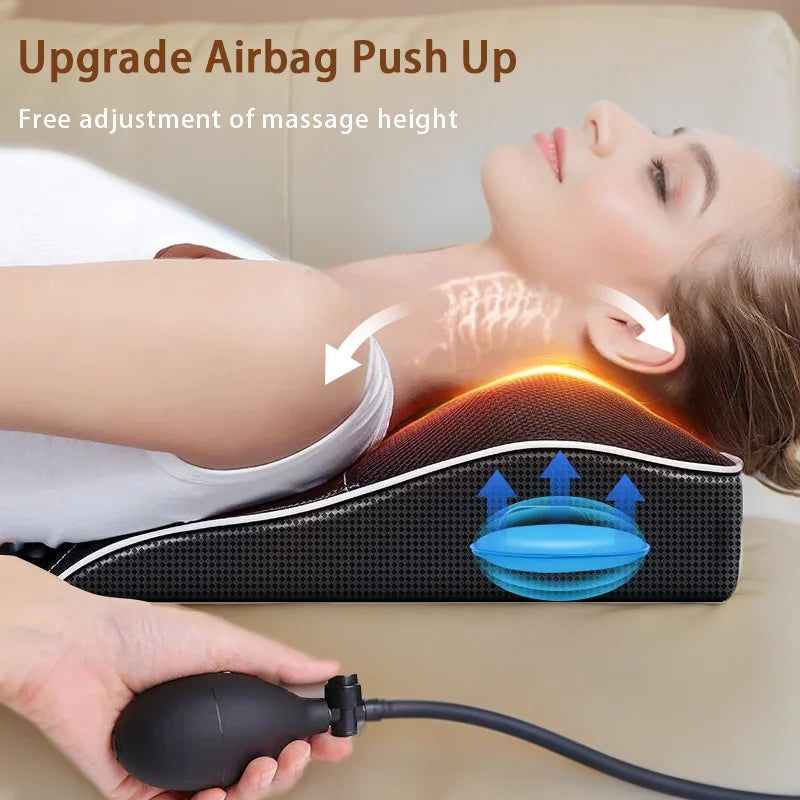 Electric Cervical Pillow Massager Black view 2