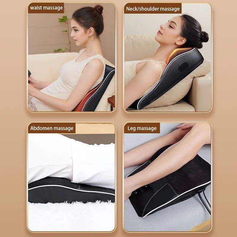 Electric Cervical Pillow Massager Black view 6