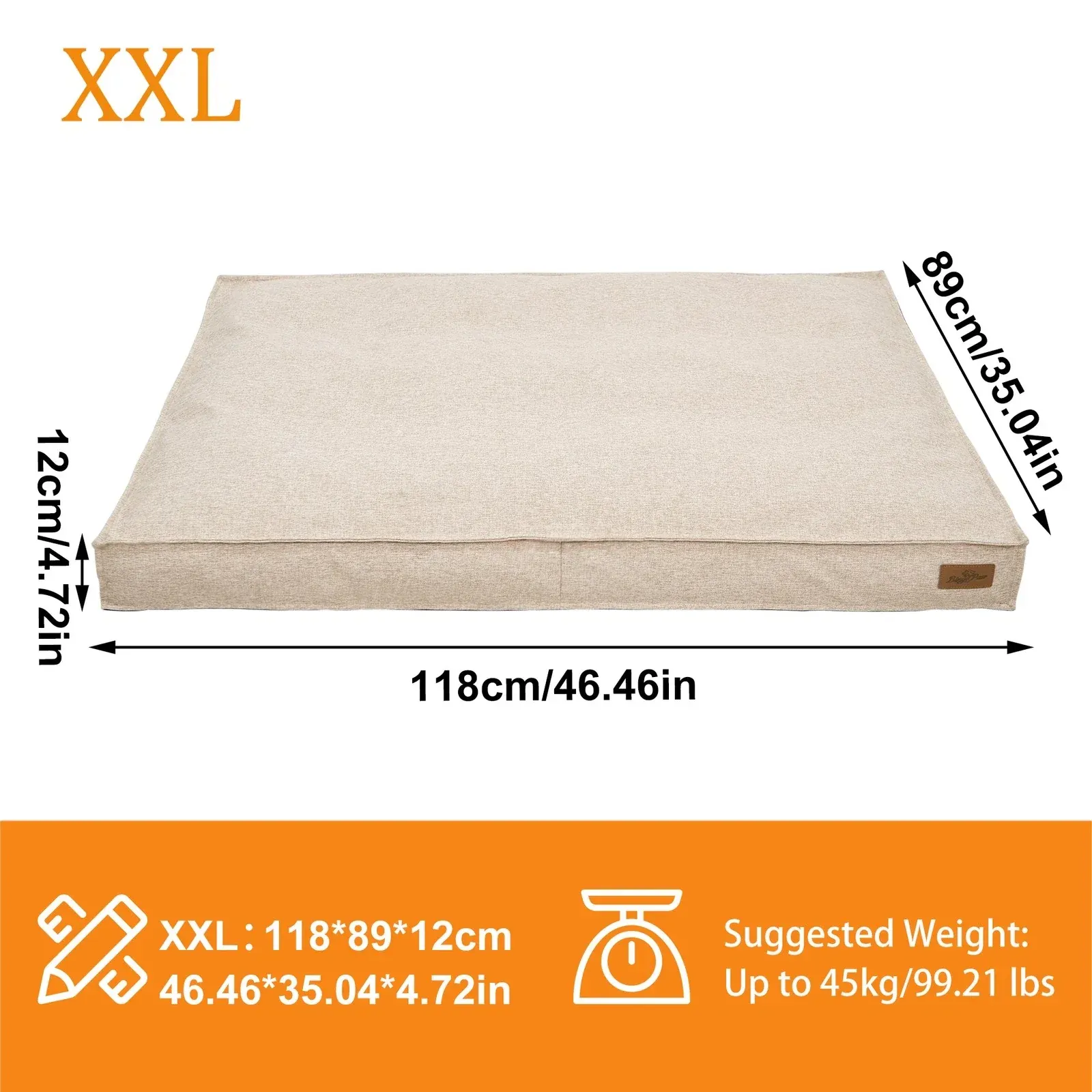Washable Waterproof Dog Bed Sofa with Removable Cover - Orthopedic Linen Pet — image 1