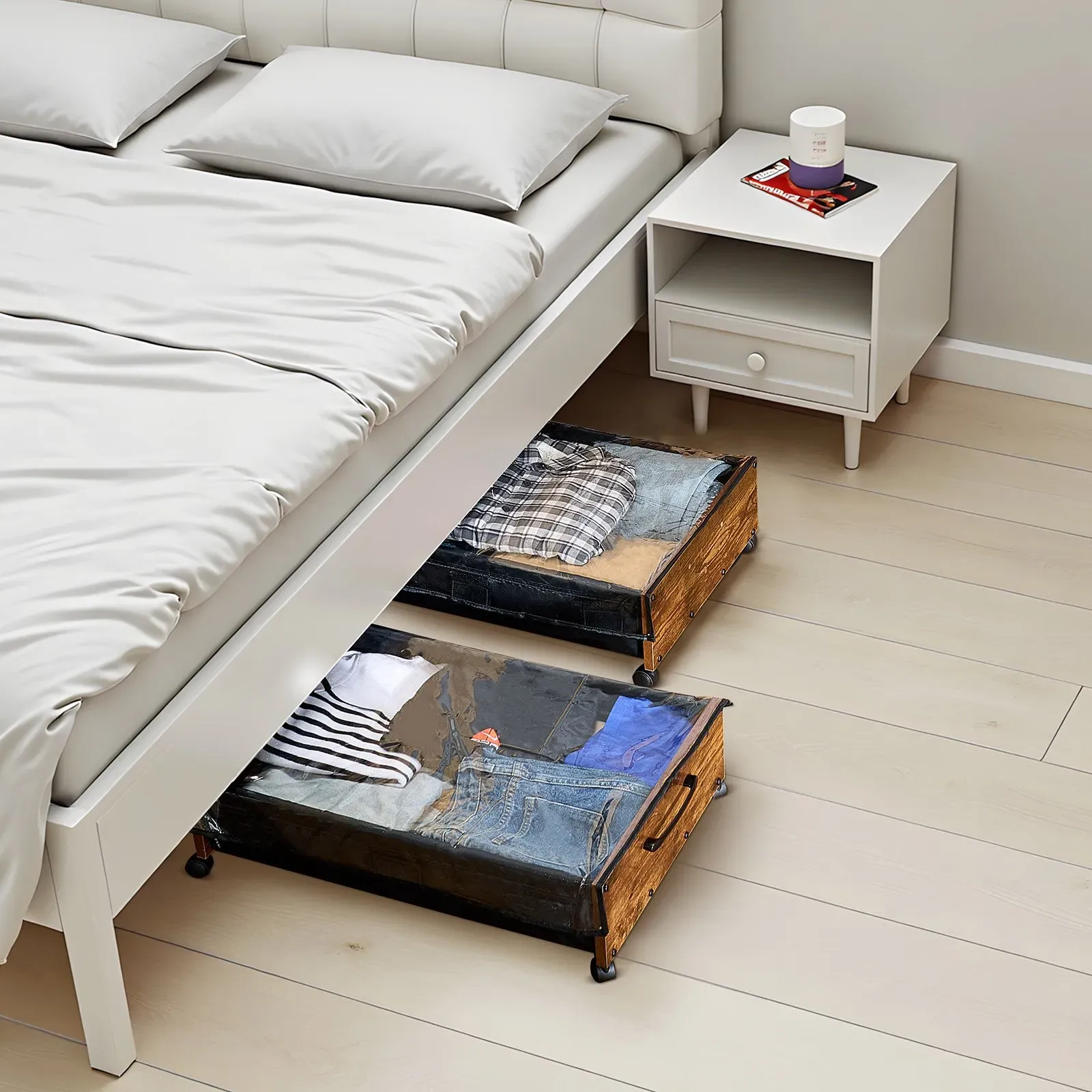 Under Bed Storage with Wheels view 5