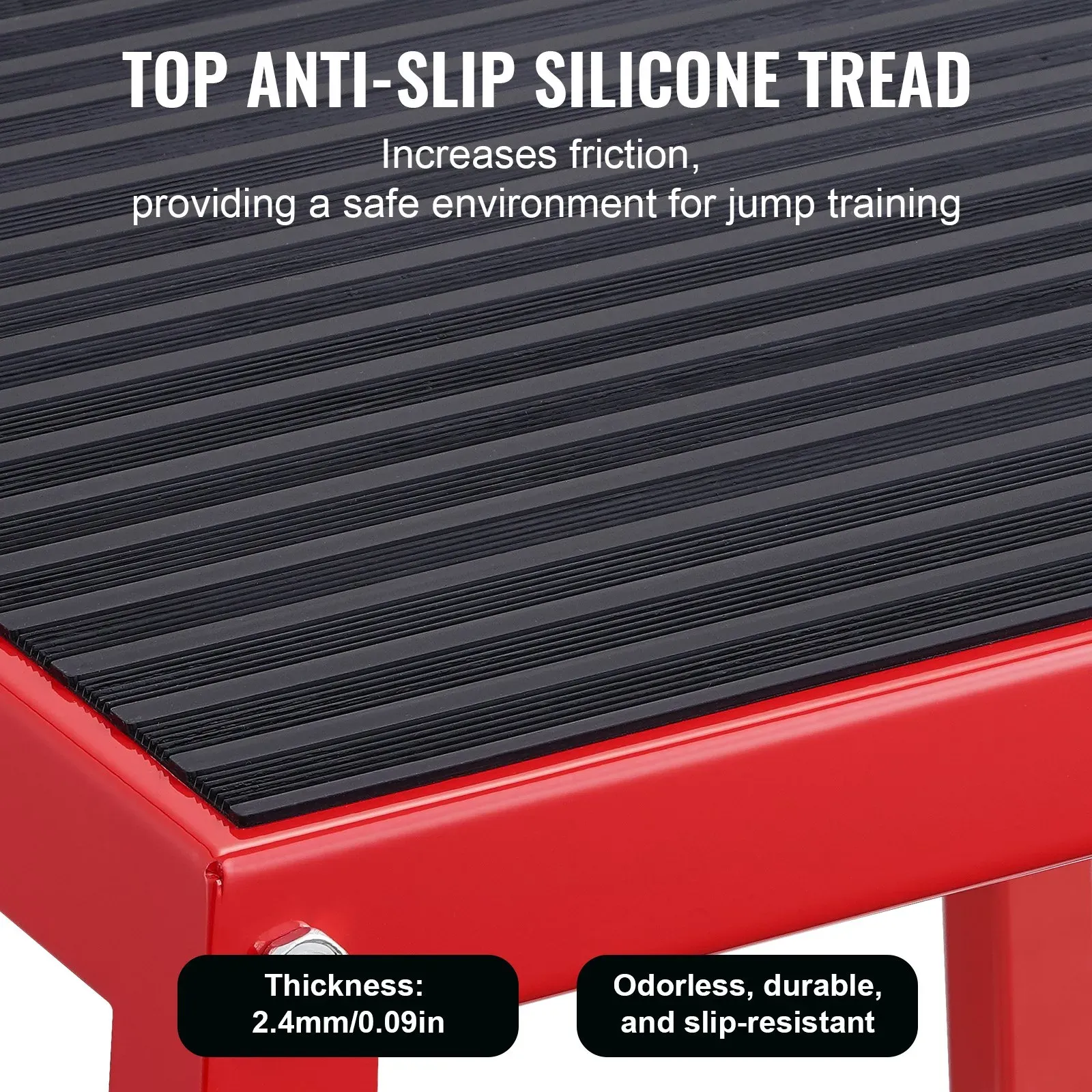 Plyometric Jump Box, 18 Inch Plyo Box, Steel Plyometric Platform and Jumping view 5